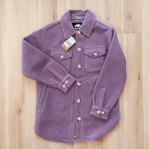 Roots Button-Front Spring Shacket